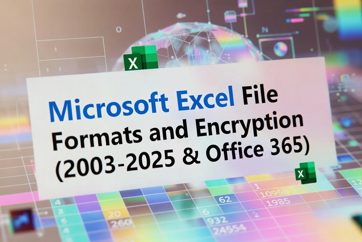 Excel file format evolution and security comparison visualization