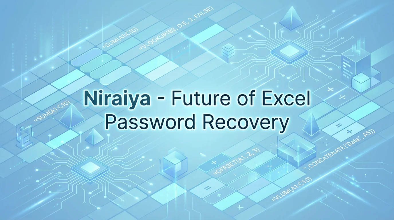 Niraiya — The Future of Office Excel File Password Recovery Multi-AI systems powering Excel password recovery with ChatGPT, Gemini, and DeepSeek